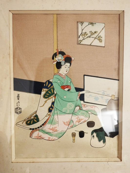 パリのブロカントで見つけた貞信の浮世絵
