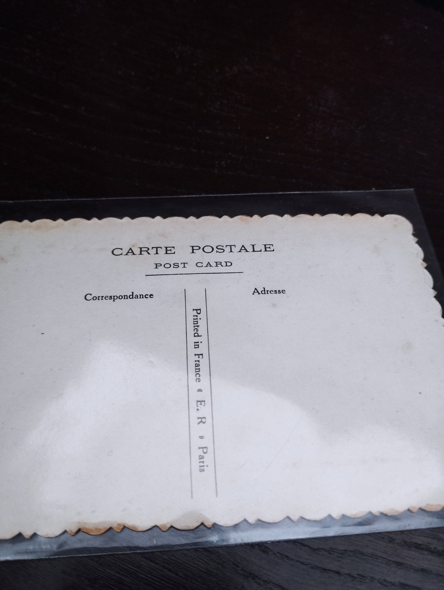 刺繍ハガキ | 第一次世界大戦・3国同盟国旗 | アンティーク・手刺繍・13.5×8.5cm