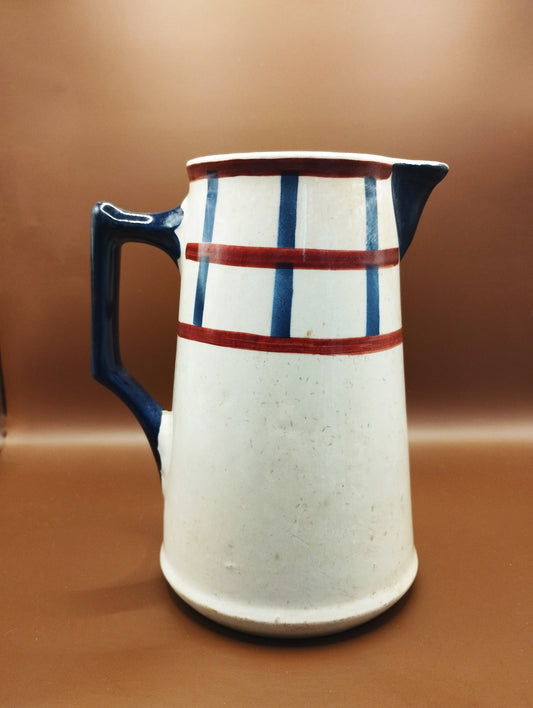 1920年代バスク柄ピシェ    クレイユ＆モントロー窯