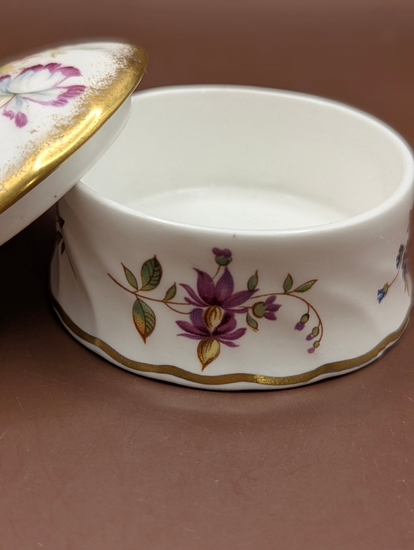 ハマースレイ社の花柄小物入れ | イギリスアンティーク陶磁器 | 一点物