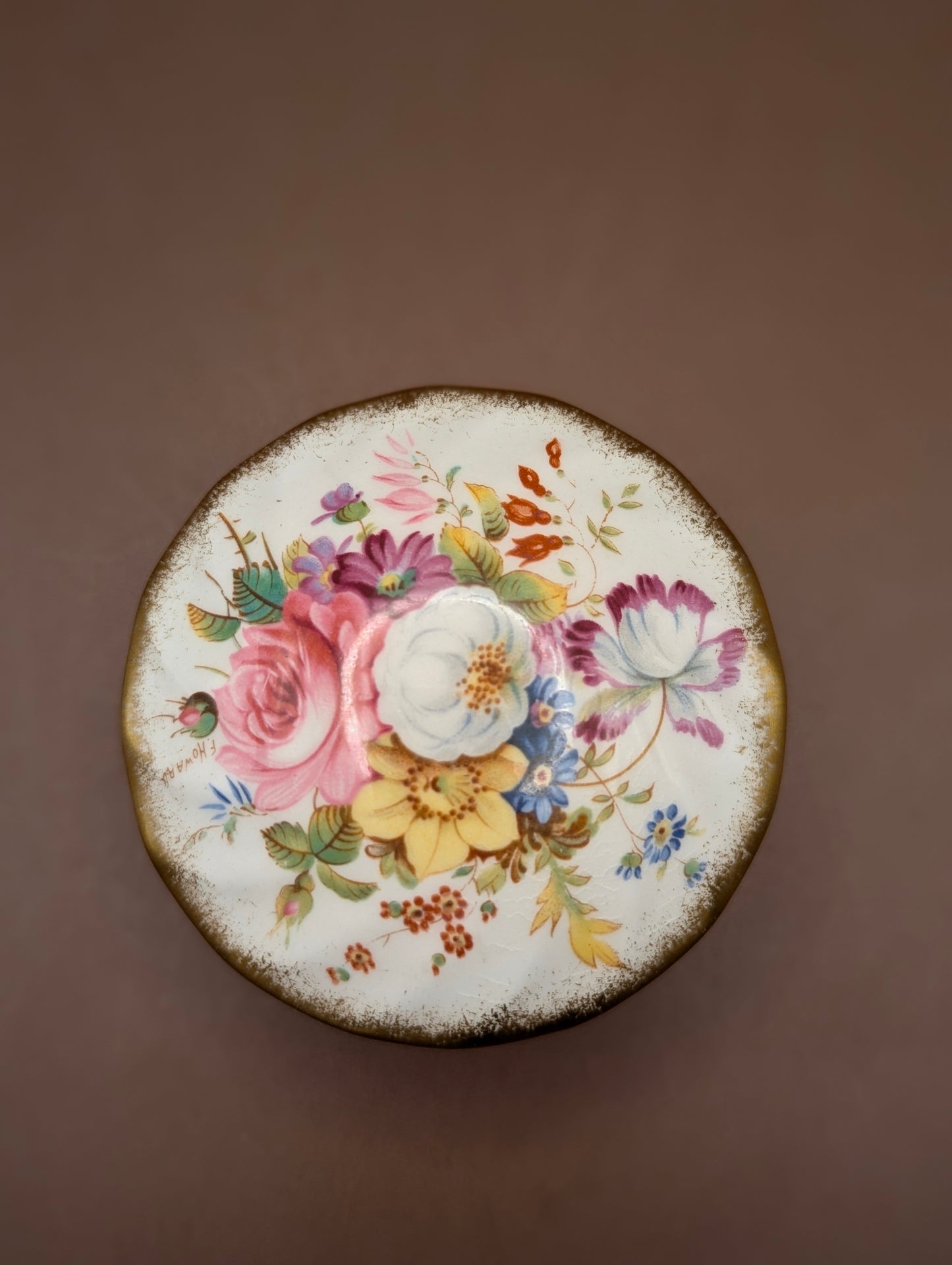 ハマースレイ社の花柄小物入れ | イギリスアンティーク陶磁器 | 一点物